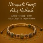 Sertifikalı Nöropati Enerji Akış Halkası – Afrika Turkuaz Doğal Taş 6 mm Ayarlanabilir