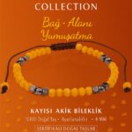 Sertifikalı Bağ Alanı Yumuşatma Enerji Aktivasyon Bilekliği – Kayısı Akik ve Terahertz Doğal Taş