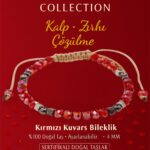 Sertifikalı Kalp Zırhı Çözülme Enerji Bilekliği – Kırmızı Kuvars ve Terahertz Doğal Taş 4 mm