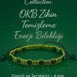 Sertifikalı OKB Zihin Temizleme Enerji Bilekliği – Zümrüt ve Terahertz Doğal Taş 4 mm Ayarlanabilir