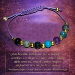 Sertifikalı 7 Çakra Denge Ve Enerji Uyum Bilekliği – Doğal Taş Şifa Serisi - Lila Renk