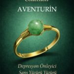 Sertifikalı Depresyon Önleyici Şans Yüzüğü – Aventurin Taşı Ayarlamalı Gold Boğa Terazi Yay Burcu
