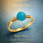 Sertifikalı Astım Bronş Enerji Frekans Yüzüğü – Apatit Taşı Ayarlamalı Gold İnce Kasa İkizler Kova