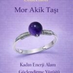 Sertifikalı Kadın Enerji Alan Güçlendirme Yüzüğü – Mor Akik Taşı Ayarlamalı İnce Akrep Oğlak Kova