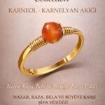 Sertifikalı Nazar Kaza Bela Koruma Yüzüğü - Karneol Karnelyan Akik Gold Ayarlamalı Koç Başak Burcu