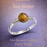 Sertifikalı Stres Azaltıcı Enerji Yüzüğü – Sarı Jasper Ayarlanabilir İnce Kasa Başak Boğa Burcu