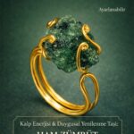 Sertifikalı Kalp Enerjisi Duygusal Yenilenme Enerji Yüzüğü – Ham Zümrüt  Taşı – Ayarlamalı