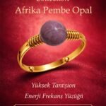Sertifikalı Yüksek Tansiyon Enerji Yüzüğü – Afrika Pembe Opal Taşı Ayarlamalı Gold Yengeç Terazi