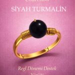 Sertifikalı Regl Dönemi Enerji Yüzüğü – Siyah Turmalin Ayarlanabilir Gold İnce Yengeç Akrep Burcu