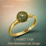 Sertifikalı Zihni Rahatlatan Şifa Yüzüğü – Unakit Taşı Ayarlanabilir Gold İnce Başak Terazi Burcu