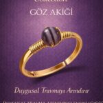 Sertifikalı Duygusal Travma Arındırıcı Yüzük – Göz Akik Taşı Ayarlamalı Yengeç Balık Akrep Burcu