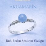 Sertifikalı Ruh Beden Senkron Yüzüğü – Akuamarin Ayarlanabilir İnce Kasa Balık Kova Terazi Burcu