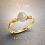 Sertifikalı Cilt Hassasiyeti Enerji Yüzüğü – Ay Taşı Ayarlanabilir Gold İnce Yengeç Terazi Burç