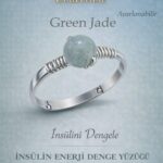 Sertifikalı İnsülin Enerji Denge Yüzüğü – Yeşim Taşı (Green Jade) Ayarlamalı İnce Başak Boğa Oğlak