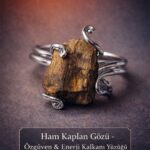 Sertifikalı Özgüven Enerji Kalkanı Yüzüğü – Ham Kaplan Gözü Taşı – Ayarlanabilir