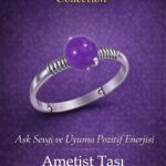 Sertifikalı Aşk Sevgi ve Uyum Enerji Yüzüğü – Ametist Taşı Ayarlamalı İnce Kasa Kova Balık Yay Burcu