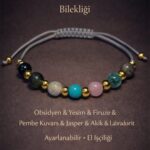 Sertifikalı Gri 7 Çakra Denge Enerji Uyum Psikosomatik Arınma Enerji Bilekliği – Doğal Taş Şifa