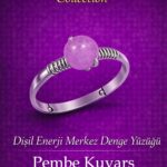 Sertifikalı Dişil Enerji Merkez Denge Yüzüğü – Pembe Kuvars Taşı Ayarlamalı İnce Boğa Terazi Balık