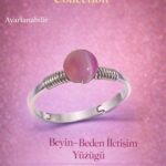 Sertifikalı Beyin Beden İletişim Enerji Yüzüğü – Şeffaf Pembe Akik Ayarlamalı İnce Terazi Yengeç