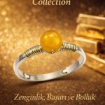 Sertifikalı Zenginlik Başarı Bolluk Enerji Frekansı Yüzüğü – Mat Sarı Sitrin Ayarlamalı Aslan Terazi