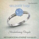 Sertifikalı Metabolizma Enerji Yavaşlığı Yüzüğü – Selestit Ayarlamalı İnce Başak Boğa Yengeç Burcu
