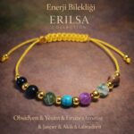 Sertifikalı Sarı 7 Çakra Denge Enerji Uyum Psikosomatik Arınma Enerji Bilekliği – Doğal Taş Şifa