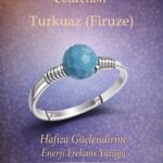 Sertifikalı Hafıza Güçlendirme Enerji Yüzüğü – Turkuaz Firuze Ayarlanabilir İnce İkizler Kova Burcu