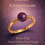 Sertifikalı Boyun Fıtığı Enerji Frekans Denge Yüzüğü – Kırmızı Kuvars Ayarlamalı Gold İnce Koç Aslan