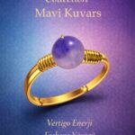 Sertifikalı Vertigo Enerji Yüzüğü – Mavi Kuvars Ayarlanabilir Gold İnce Kasa Balık Kova Burcu