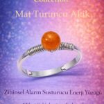 Sertifikalı Zihinsel Alarm Susturucu Yüzük – Mat Turuncu Akik Ayarlamalı İnce Kasa Koç Aslan Başak