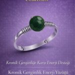 Sertifikalı Kronik Gerginlik Enerji Yüzüğü – Fasetli Koyu Yeşim Ayarlamalı Oğlak Akrep Başak Burcu